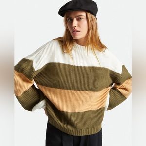 Brixton Madero Sweater Military Olive Size Small